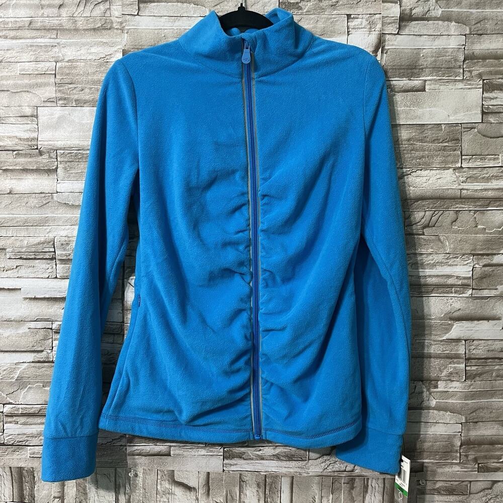 Ideology Turquoise Jacket Full Zip Fleece Size Large Lined Athletic Hoodie New